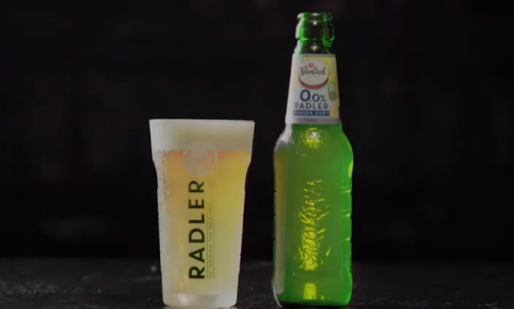 Grolsch 0.0% Radler Minder Zoet glas en flesje